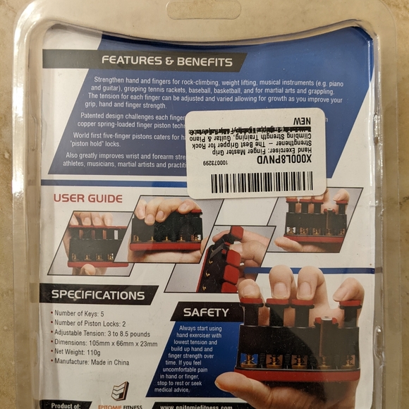 Finger master hand exerciser for sports players, musicians, climbers - Picture 2 of 2